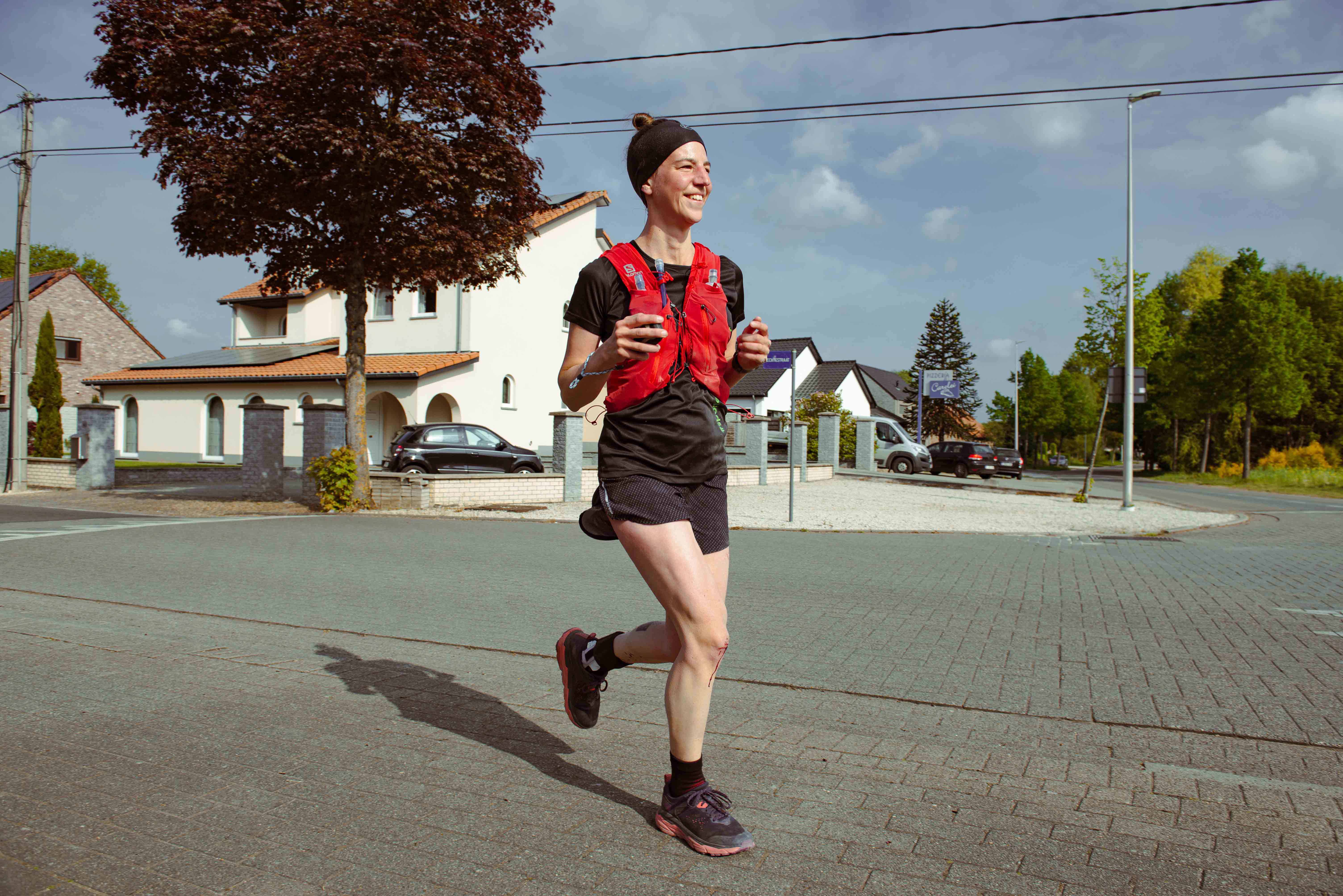 Ine Simons tijdens de Mine Heritage Ultra Trail